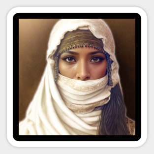 Hidden Beauty, Queen of Sahara Desert Sticker